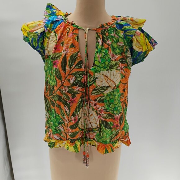 FARM RIO CAIPIRINHA Top in tropical design size M - Picture 2 of 16